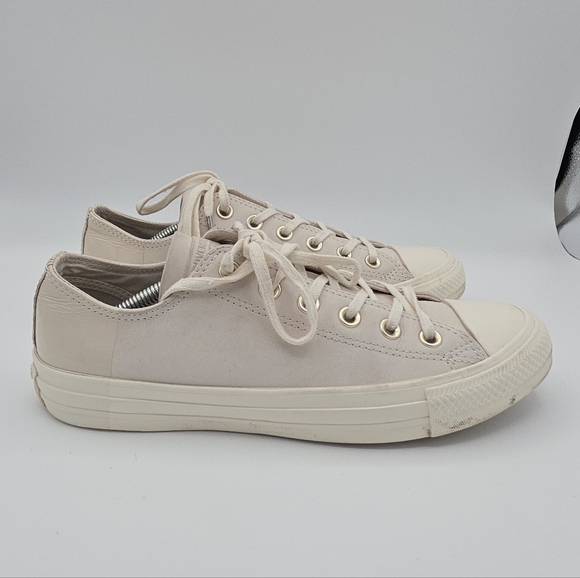Converse All Star Blocked Nubuck CTAS Ox Egret Driftwood Light Grey Unisex 6M|8W - Picture 7 of 12